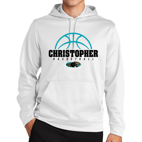 Christopher Boys Basketball Sport Wick Fleece Hooded Pullover Thumbnail