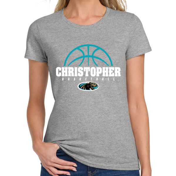 Christopher Boys Basketball Ladies Heavy Cotton 100% Cotton T Shirt Thumbnail
